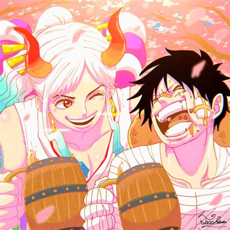 Yamato y Luffy