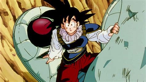 Son Goku regresando a la Tierra