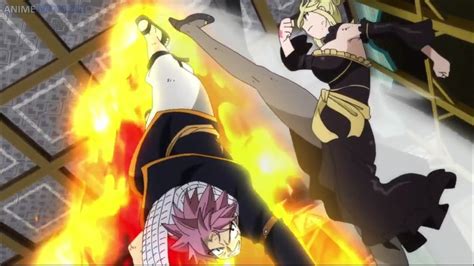 Natsu en pleno ataque contra Hades