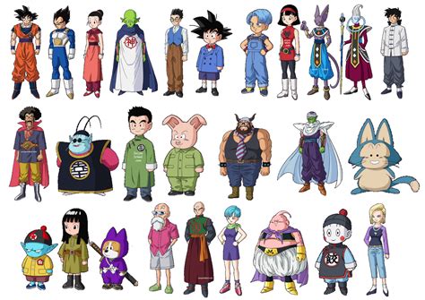 Personajes de Dragon Ball en batalla