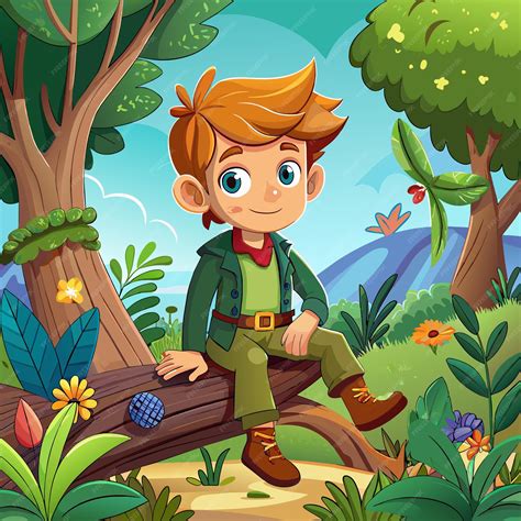 Ilustración de Mikasa encontrando a un niño en el bosque