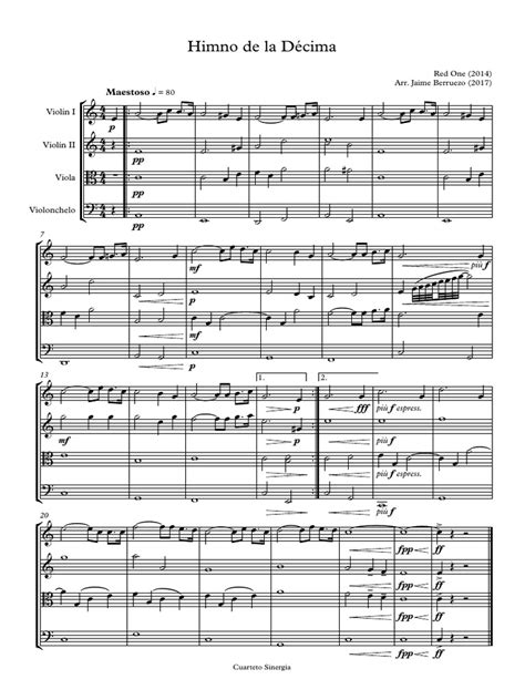 Partitura de la Décima Sinfonía de Shostakovich.