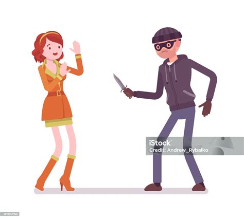 Un personaje con un cuchillo amenazando a otro