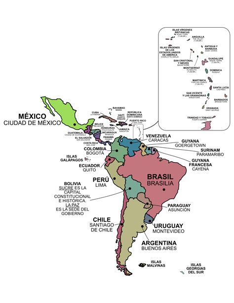 Mapa de Latinoamérica con horarios de emisión de anime