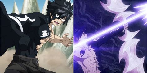 Gray Fullbuster utilizando su Magia Devil Slayer contra un demonio