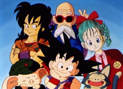 Bulma, Goku y Oolong buscando las Esferas del Dragón