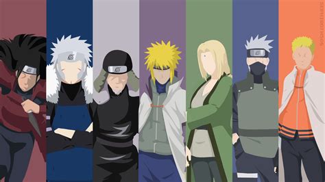 Ilustración de los Siete Hokages