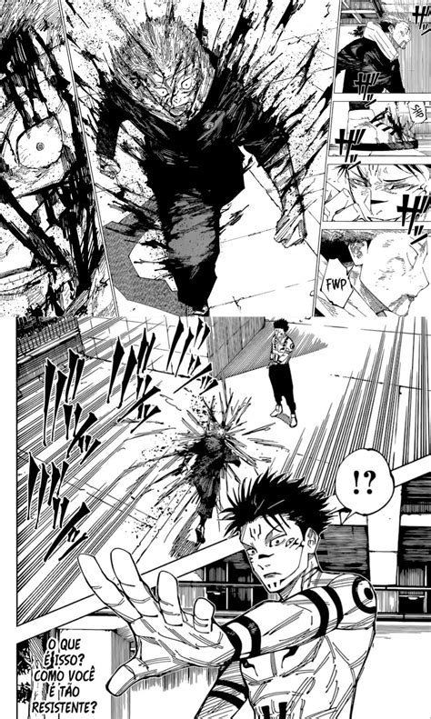 Panel del manga donde Miguel se enfrenta a Sukuna