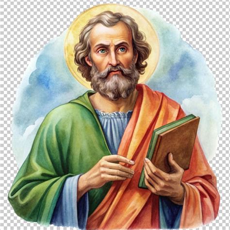 Ilustración de un apóstol con aspecto monstruoso