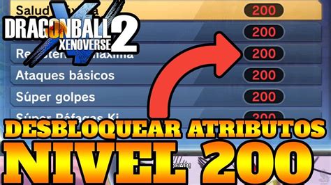 Gráfico mostrando el aumento de atributos en Dragon Ball Xenoverse 2