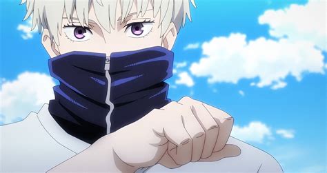 Escena de Toge Inumaki comunicándose con sus compañeros