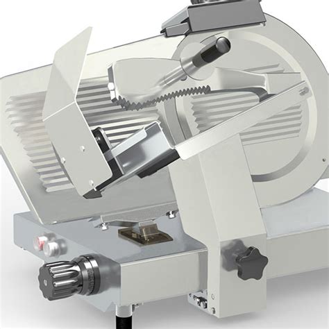 Ilustración de una cortadora de fiambre industrial