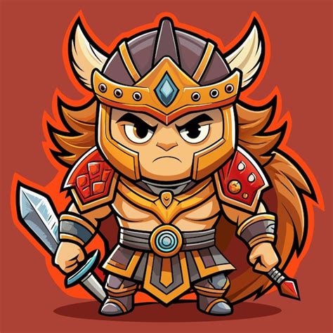 Ilustración de un guerrero con aura de furia