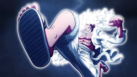 Luffy en modo Gear 4 enfrentando a Kaido