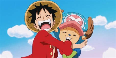 Luffy y Chopper en una situación cómica