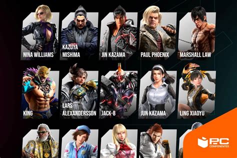 Personajes de Tekken y Street Fighter