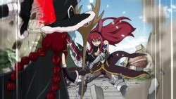 Erza invocando múltiples espadas