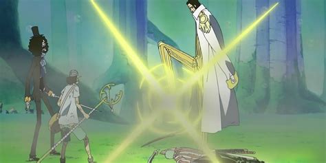 Luffy y Kizaru en Sabaody