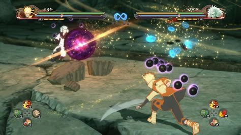 Captura de pantalla de un combate en Naruto Shippuden Ultimate Ninja Storm 2