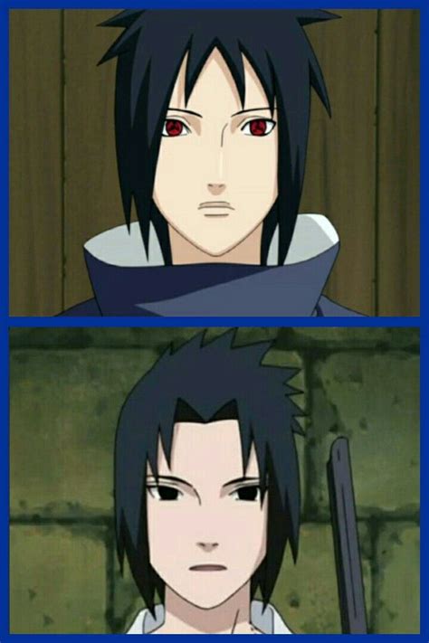 Comparación de apariencia entre Izuna Uchiha y Sasuke Uchiha