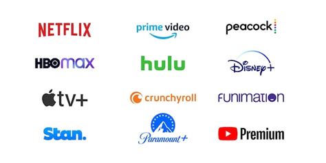 Logos de plataformas de streaming: Crunchyroll, Netflix, Amazon Prime Video