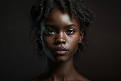 Retrato de una mujer jamaiquina con piel clara y oscura para comparar