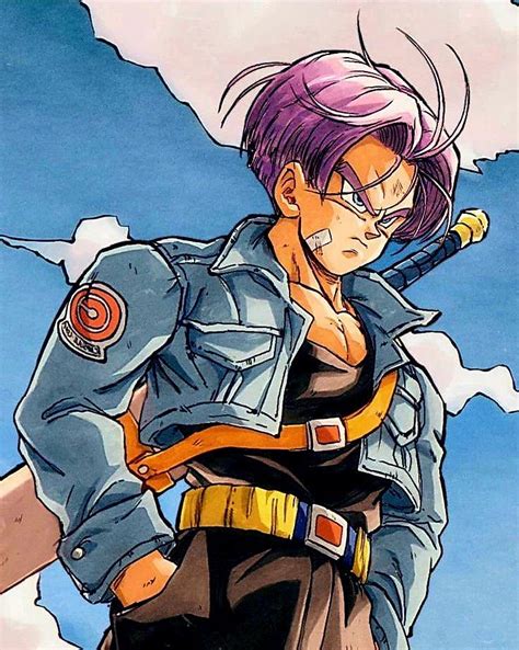 Infografía: Evolución de Trunks a lo largo de Dragon Ball