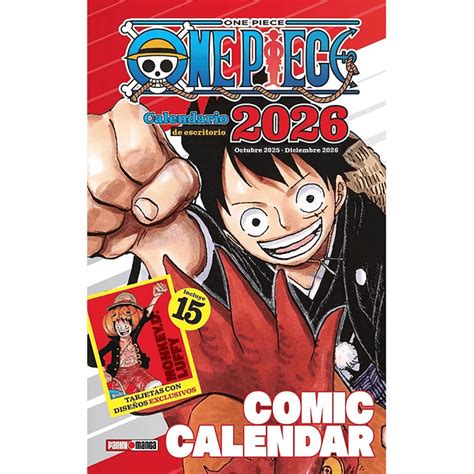 Portada del calendario de One Piece 2026