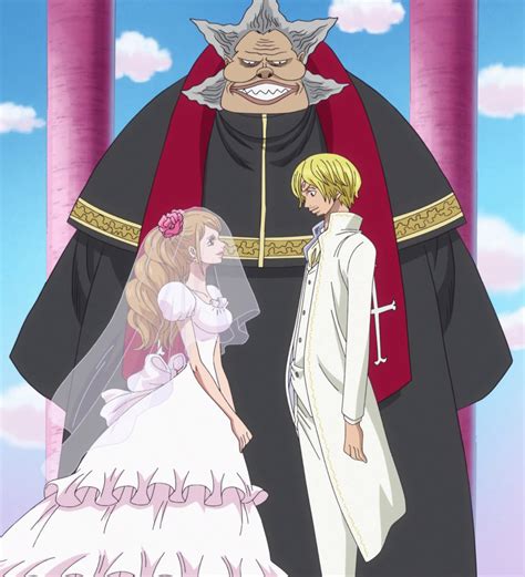 Pudding recordando su beso con Sanji