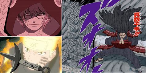 Naruto entrenando Senjutsu en el Monte Myōboku