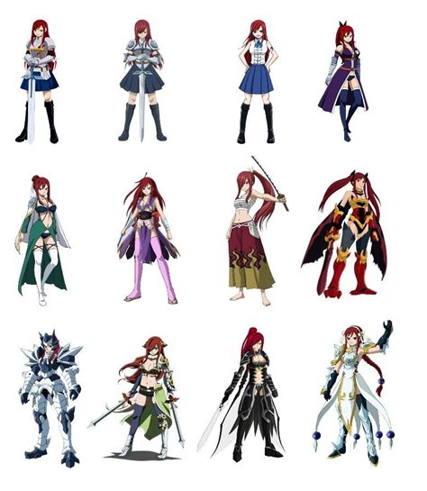 Colección de armaduras de Erza Scarlet