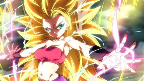 Transformación de Caulifla en Super Saiyajin 2