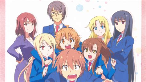 Arte promocional de Sakurasou no Pet na Kanojo con todos los personajes