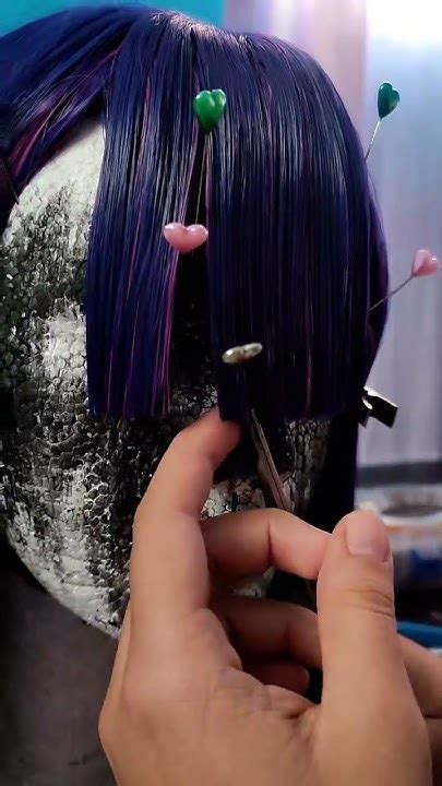 Proceso de estilizado de peluca