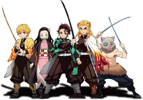 Personajes principales de Demon Slayer: Tanjiro, Nezuko, Kyojuro Rengoku
