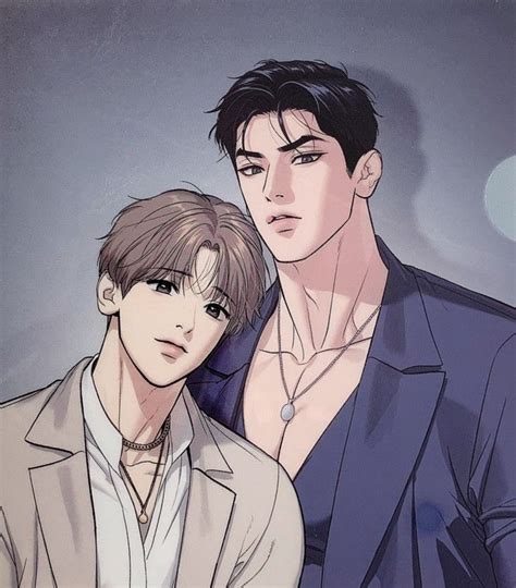 Ilustración de los personajes principales de Jinx, Kim Dan y Joo Jaekyung