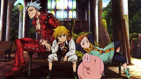 Meliodas y Hawk en el bar