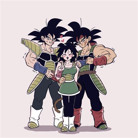 Bardock protegiendo a Gine