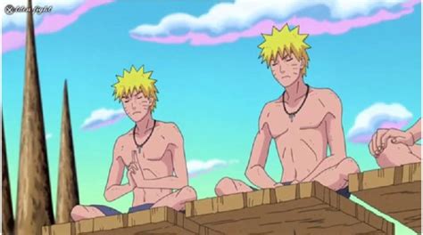 Naruto entrenando el Modo Sennin