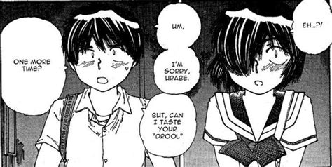 Tsubaki y Urabe encontrándose en el paso elevado