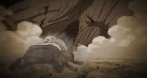 El Tercer Raikage luchando contra el Ocho Colas