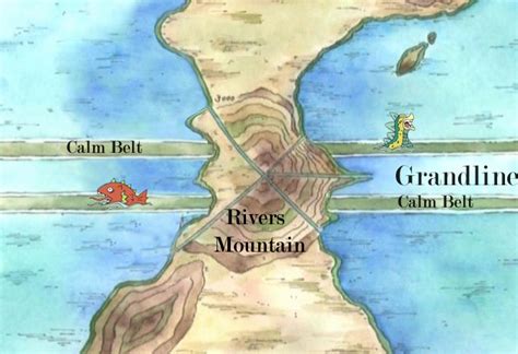 Mapa del Calm Belt en One Piece