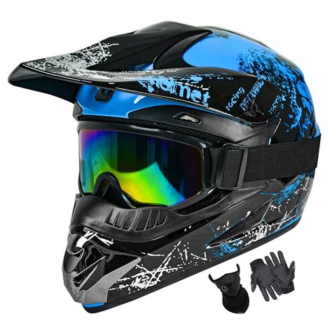 Variedad de cascos de motocross y para niños