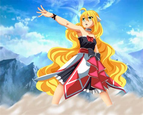 Ilustración de Mavis Vermillion, la primera maestra de Fairy Tail