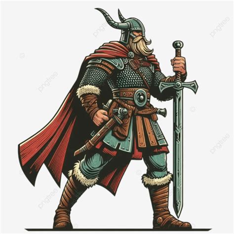 Ilustración de un guerrero vikingo en estado de furia