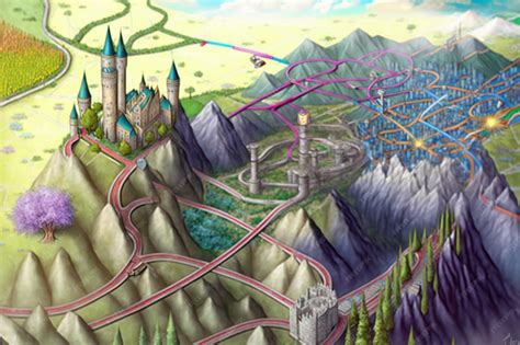 Mapa de un castillo laberíntico