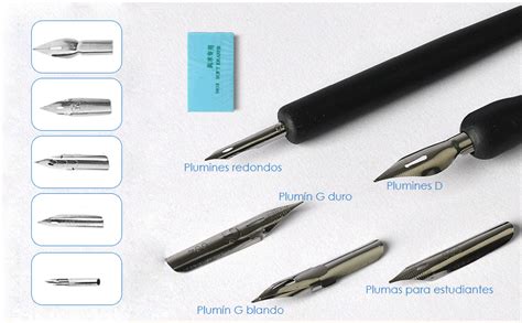 Variedad de plumillas de dibujo para manga