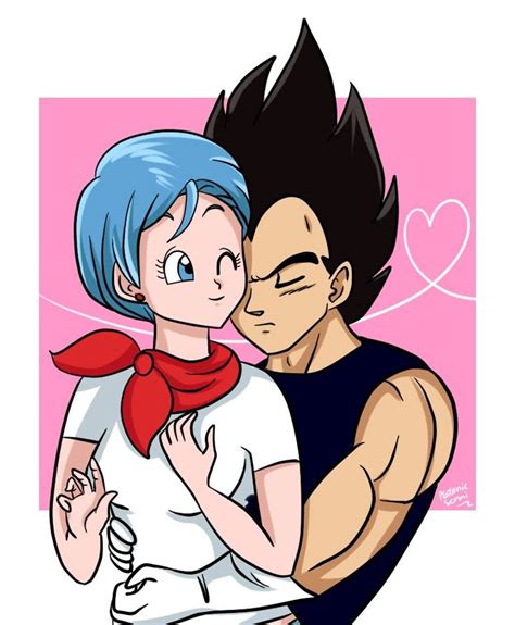 Bulma y Vegeta discutiendo