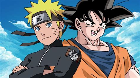 Comparación visual de Naruto y Goku