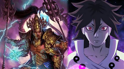 Representación del enfrentamiento entre Indra y Asura.